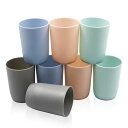 Topsky歯磨きコップバスルームタンブラー10オンスプラスチックタンブラー歯ブラシカッププラスチックウォータータンブラードリンクカップ再利用可能ドリンクウェアグラス壊れないバス…