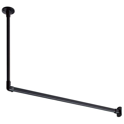 TOSOハンギングバー天井付LタイプセットブラックW1400mmxH450mmH-1