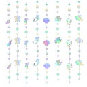 ガーランド8本セット人魚貝殻クラゲウミガメ海馬海サンゴ魚コンチパーティー海底パーティー誕生日装飾飾り付け結婚式の飾り付け吊り飾り幼稚園保育園部屋の装飾誕生日壁装飾ブリン…