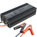 電池充電器 14.6V 50A LIFEPO4 電池充電器スマートメンテナー電流調整可能なポータブル電源アダプター 14.6V LIFEPO4 リチウム鉄充電式電池 (50A)(2)