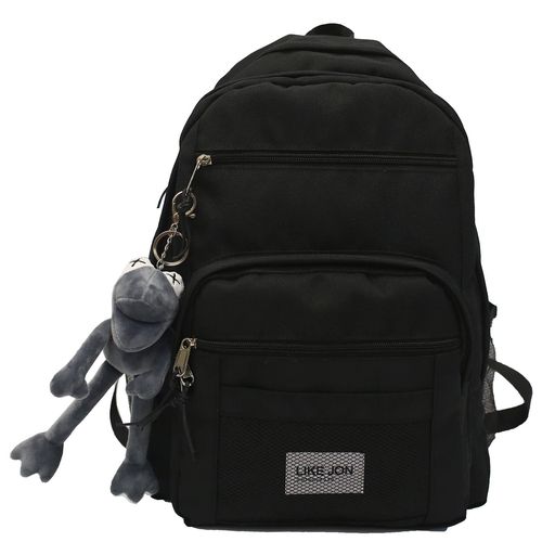 【ZESU】韓国リュック/大容量カジュアルバッグ星(塗り潰し)学生バッグ/修学/通勤通学かごバッグ超(ブラ..