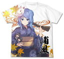 艦隊これくしょん-艦これ-浴衣の浦風フルグラフィックTシャツホワイトXLサイズ