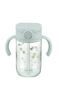 リッチェル漏れない洗いやすいおでかけストローマグライトブルー320ML7カ月から手前にくるストローで最後まで飲み切りできる