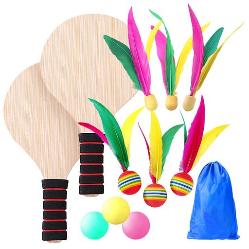 SALUDABLEバドミントンラケット室内卓球羽ボール外遊び公園遊びグッズ