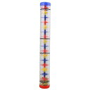 YIBUY40X5.2CM多色プラスチック降雨ラトルレインスティックレインメーカーボール音楽感覚聴覚器を付きレインボースティックマラカスガラガラ