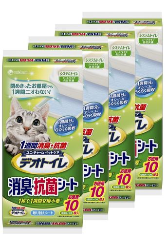 1週間消臭・抗菌デオトイレ取替専用消臭シート10枚×4袋