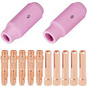 EATBALE12個コレットボディ10N32(3/32インチ)&コレット10N24(3/32インチ)&TIGアルミナノズルセラミックカップ10N49/10N48...
