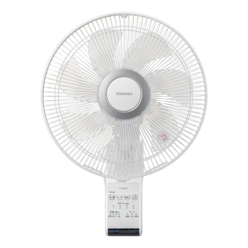 東芝壁掛け扇風(fēng)機(jī)TF-30RK27Wリモコン付7枚羽根風(fēng)量4段階切タイマーホコリ防止加工羽根