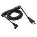 CABLECCストレッチダウン角度90度マイクロHDMIからHDMI男性HDTVケーブル(電話、タブレット、カメラ用)(2)