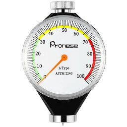 PRONESE ゴム硬度計 Aタイプ 測定範囲0-100HA (標準型) 文字盤が色付き