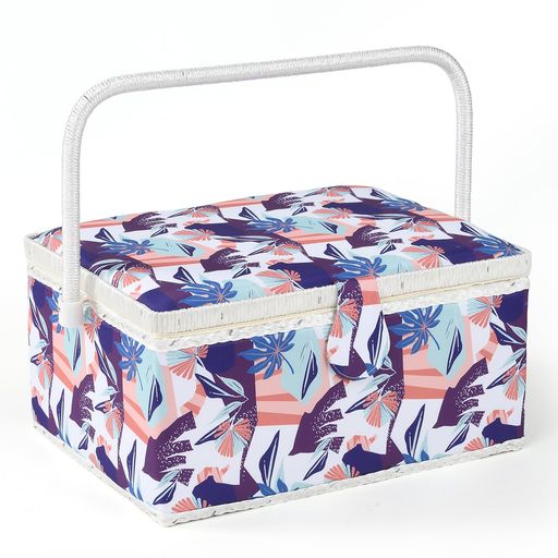 D&Dソーイングボックス裁縫箱裁縫セット小物入れ大容量二層収納縫製アクセサリー収納ボックス24*17.5*1..