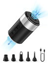 INNHOM 【大容量4000MAH&強力400L/分&ライト付き】エアーポンプ 電動 空気入れ 空気抜き USB充電式 二段階送風量 携帯式 電動ポンプ キャンプ 浮き輪 プール 真空圧縮袋 ヨガボール ゴムボート エアーベット(4)