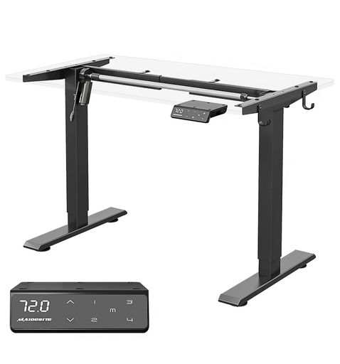 Maidesite電動昇降式デスク脚スタンディングデスクデゥアルモーター高さ62-125cm耐荷重160KG高さメモリ..
