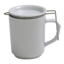 西海陶器(saikaitoki)マグカップ白250ml波佐見焼「白」蓋付マグ(ss茶こし付)19443