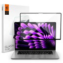 SPIGEN MACBOOK AIR M3/M2(2024/2023モデル) 15インチ 用 全面保護 ガラスフィルム フルカバー MACBOOK AIR M3/M2 15インチ 対応 保護 フィルム 1枚入(2)