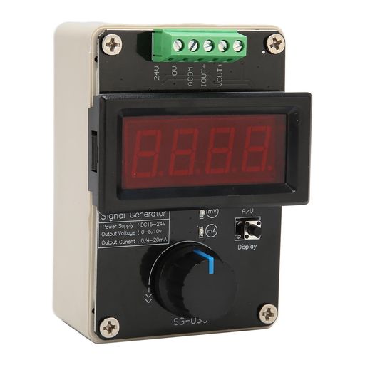 4-20MA 信号発生器 調整可能な電流電圧アナログシミュレータ 値調整用の DC 0-10V 信号源 PLC コントローラ パネル LED テスト フローバルブ