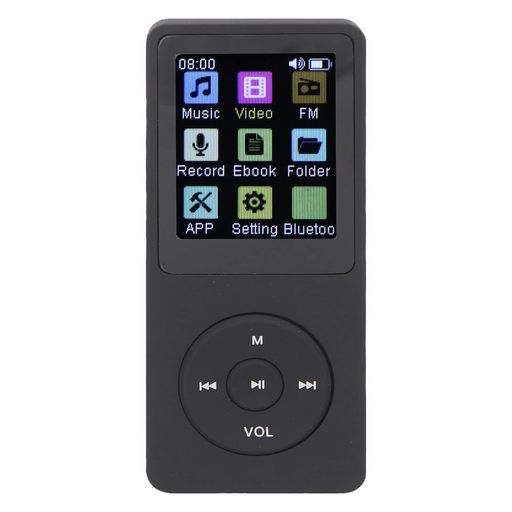 BLUETOOTH 付き MP3 プレーヤー、1.8 インチ カラー ディスプレイ付きポータブル MP3 音楽プレーヤー、最大 64 GB をサポート、HIFI サウンド スピーカー付きデジタル オーディオ プレーヤー スポーツ用電子ブック レコーダー