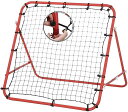 ETRAVEL リバウンドネット 練習ネット 62*62CM リバウンダー サッカー フットサル 野球 子供 誕生日 プレゼント 練習 トレーニング 室内 屋外兼用 簡単組み立て式 (赤)