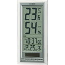 リズム(RHYTHM)シチズン高精度温度計・湿度計デジタルライフナビD204A置き掛け兼用ソーラー補助電源銀色CITIZEN8RD204-A19