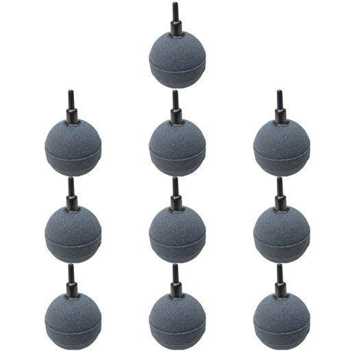 GRmktエアーストーン水槽釣り水草魚メダカアクアリウム金魚熱帯魚エビ飼育水耕栽培石グレー大型50mm10個セット