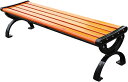 Lanbentガーデンベンチ屋外、120x40cm、中庭や庭園に適しガーデンベンチ屋外マンションのベランダ学校等に最適(120CM)