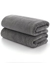 ヘアドライタオル【Lumimi100*40cm2枚セットグレー】デイリータオルビッグフェイスタオルミニバスタオル吸水速乾マイクロファイバー大人も子供も使えるお風呂上がり耐久性バス用品