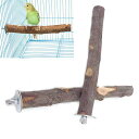 YFFSFDC鳥止まり木I型パーチオウムインコ爪を磨く噛むおもちゃ自然りんごの木設置簡単鳥休み場所鳥用品2本セット