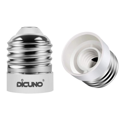 DiCUNOE26右向き矢印E12口金変換アダプター電球ソケット難燃性材料最大仕事率200w165度耐熱2個セット