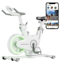HORIZONフィットネスバイクBIKEFUL静音電子制御マグネット式32段階負荷調節BLUETOOTH接続アプリ連動ZWIFTコンパクト組立簡単家庭用1年無償保証エアロバイクスピンバイクホワイトブラック