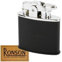 RONSON(ロンソン)オイルライタースタンダードロゴステッカー付き日本製マット仕上げブラック
