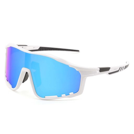 [FEISEDY] スポーツサングラス ワンレンズ UV400 メンズ レディース TR素材フレーム PCレンズ 滑り止めテンプル 滑り止めノーズパッド 包み込み設計 自転車 登山 釣り ゴルフ ランニング ドラ…