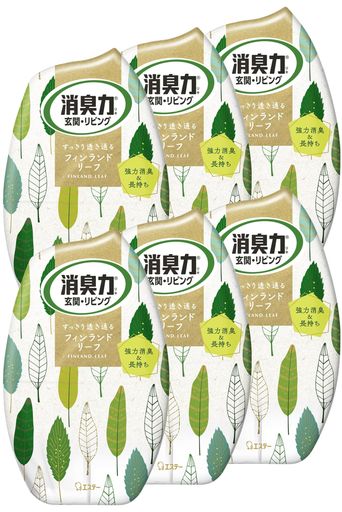 消臭力[まとめ買い]玄関リビング部屋用置き型北欧フィンランドリーフ400mLx6個お部屋の消臭力部屋寝室消臭剤消臭芳香剤