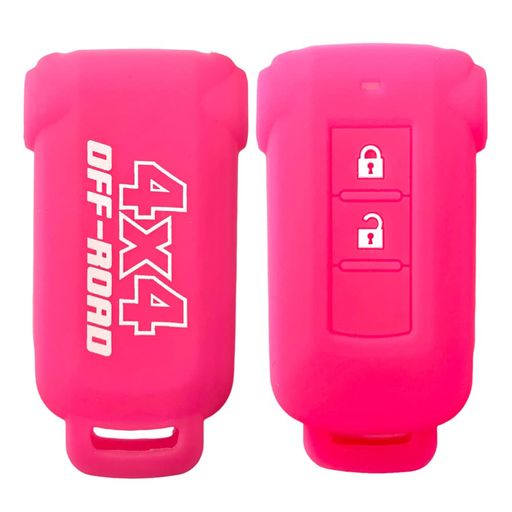 SuityミツビシMITSUBISHIデリカD5スマートキー用シリコンカバー専用設計傷防止に最適デリカD5アウトランダーPHEVekスペースカスタムデイズルークス(ピンク(トランクマーク無し))