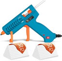 Tilswallグルーガン小型60本スティック付き強力接着50Wホットボンドガン手芸DIY用急速加熱液漏れ防止やけど対策軽量初心者子供対応