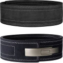 Zawickレバーアクションベルトパワーベルトトレーニングベルトレザー革筋トレベルトリフティングベルト(blacksilverバックルMedium)(4)