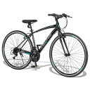 ネクスタイル(Nextyle)クロスバイク自転車700Cシマノ21段変速フレームサイズ430mmVブレーキNX-CR001ブラック61910