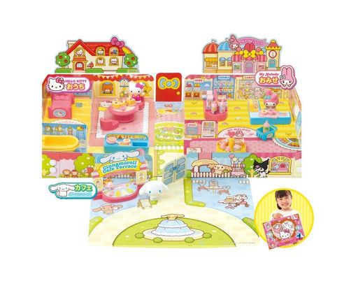 アガツマ(AGATSUMA)Sanriocharactersパッとひろがる!おうちとおみせカフェ付き3歳以上サンリオキティ