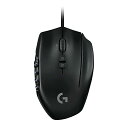 LOGICOOL G ゲーミングマウス G600T 有線 ゲーミング マウス USB 接続 LIGHTSYNC RGB MMO ゲーム向け 多ボタン 20個 プログラムボタン PC WINDOWS MAC ブラック PC WINDOW MAC G600(2)