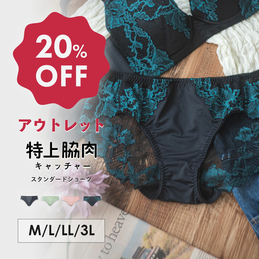 【アウトレット20%OFF】特上脇肉キャッチャー お揃い スタンダードショーツ | ショーツ レディース 響かない 下着 レース 脇 ヒップアップ レディースショーツ パンツ レースショーツ ヒップハングショーツ ひびかない ヒップハング パンティー 女性