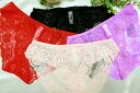 【メール便】フルレース、ショーツ、シームレス、赤、黒、紫、ピンクベージュ、全レース、ヘム、black,red,purple,Pink beige,S、M、L、XL、下着、大人、セクシー、欧米、海外、インポート