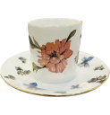 イタリア産 磁器 カップ&ソーサー TAZZA DA CAFFÈ FIORE / タッツァ ダ カッフィ フィオーレ