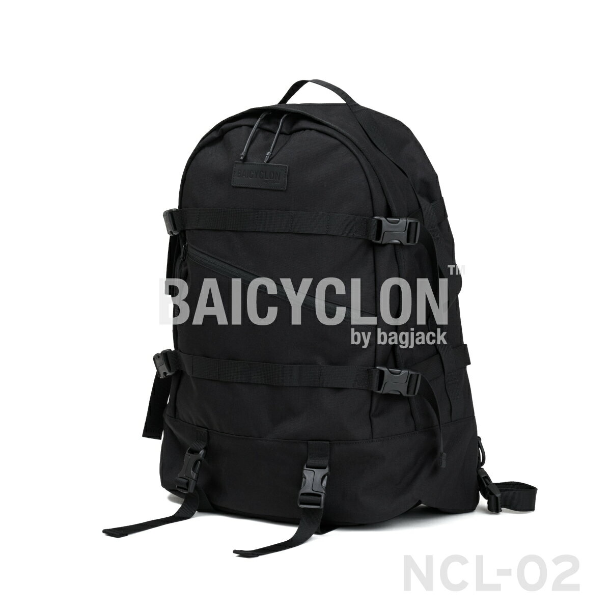 バイシクロン バックパック NCL-02 デイ バッグ リュック サック PC 通勤 出張 ナイロン コーデュラ コーティング ミニマル アーバン 都市 デザイン 柔軟 鞄 洗練 型押 革 ブラック 黒 AIR TIGHTNESS BAICYCLON by bagjack NEXT CORE LINE BACK PACK DAY BAG RUCK SACK BLACK