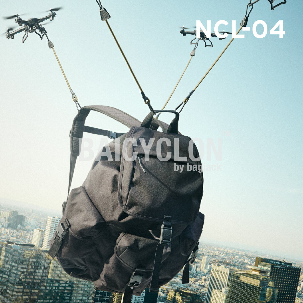 バイシクロン バックパック NCL-04 デイ バッグ リュック サック PC 通勤 出張 ナイロン コーデュラ ビジネス ビジカジ ミニマル アーバン 都市 デザイン 鞄 洗練 型押 革 ブラック 黒 AIR TIGHTNESS BAICYCLON by bagjack NEXT CORE LINE BACK PACK DAY BAG RUCK SACK BLACK