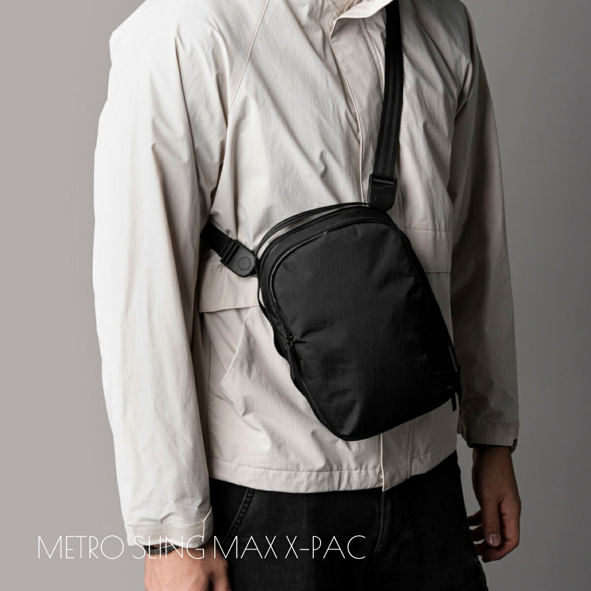 アルパカ メトロ スリング マックス 4170 エックス パック ショルダー スリング バッグ クロス ボディ 肩 斜め 掛け ビジネス フォーマル ミニマル デイリー 機器 鞄 3L 収納 通 学 勤 旅行 トラベル テック ポーチ オーガナイザー ALPAKA METRO SLING MAX X-Pac POUCH BAG