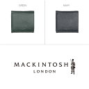 マッキントッシュ ロンドン MACKINTOSH LONDON コンフォート COMFORT コンパクト ウォレット 二つ折り 財布 HALF FOLD WALLET スムース ソフト シンプル コンパクト ミニ 小型 レディース ユニセックス 上品 財布 革 小物 laj5060049 GREEN NAVY 緑 紺 グリーン ネイビー