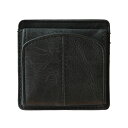バギーポート メンズ レディース ユニセックス BAGGY PORT ILS別注 コンパクト ウォレット 極薄 軽量 コンビニ ミニマム パキPU 牛革 ボックス型 小銭入 硬貨 極小 財布 lbp0001012-0010 ブラック Black(4)