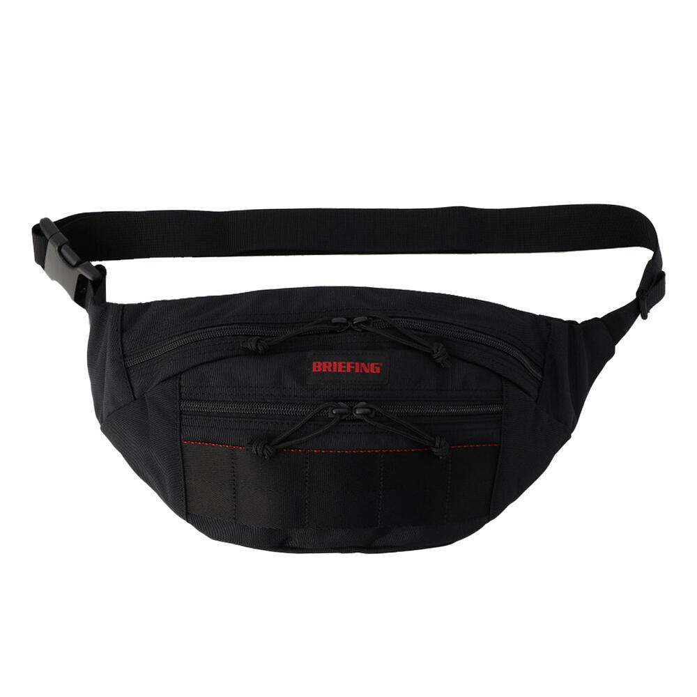 ウエストバッグ ブリーフィング BRIEFING SLASH S MW GEN 2 スラッシュ エス ボディ ウエスト バッグ クロスボディ WAIST BAG 斜め掛け たすき掛け カジュアル メンズ レディース ユニセックス コーデュラ オリジナル素材 エコ スマート 収納 lbr0233028-0010 BLACK ブラック 黒