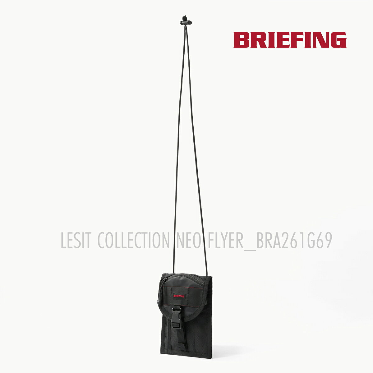 ブリーフィング BRA261G69 ネオ フライヤー レジット コレクション ミニ スマホ ショルダー ポーチ パスポート サブ クロス ボディ 貴重品 海外 空港 ナイロン 撥水 トラベル トリップ アウトドア ユニセックス 軽量 ブラック 黒 BRIEFING LESIT COLLECTION NEO FLYER BLACK