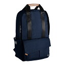 ピーケージー PKG ロッソー ミディアム ROSSEAU MID 2way DAY PACK BACK PACK バックパック リュックサック メンズ レディース ユニセックス ビジネス カジュアル ノートパソコン ラップトップ タブレット 収納 軽量 撥水 ヴィーガンレザー li0000608-0060 NAVY ネイビー 紺