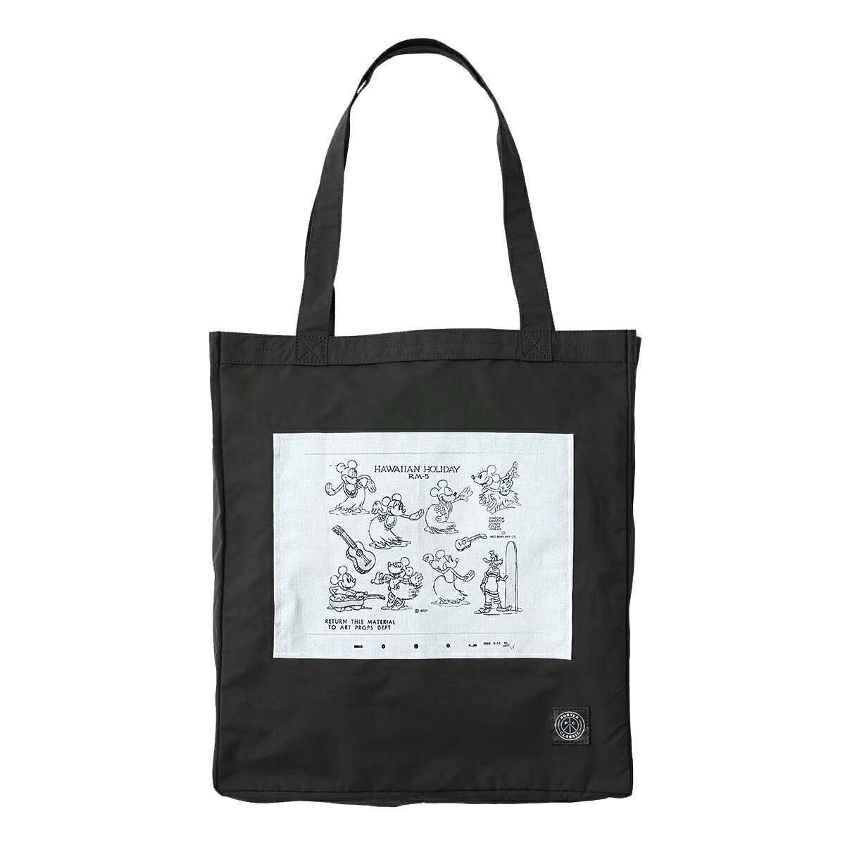 楽天ILS WEB SHOPポータークラシック Porter Classic ディズニー ハワイアン ホリディ DISNEY HAWAIIAN HOLIDAY トート バッグ TOTE BAG ミッキーマウス MICKEY MOUSE レトロ シンプル コラボ レア メンズ レディース ユニセックス MADE IN JAPAN 日本製 lpc0262171-0010 BLACK ブラック 黒